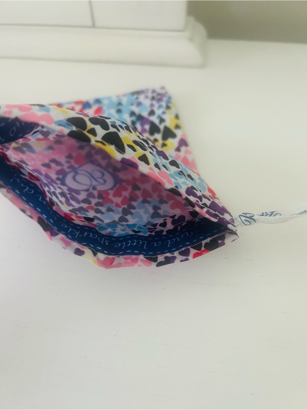 Brighton Multicolor Heart Print Drawstring Pouch - Picture 4 of 6